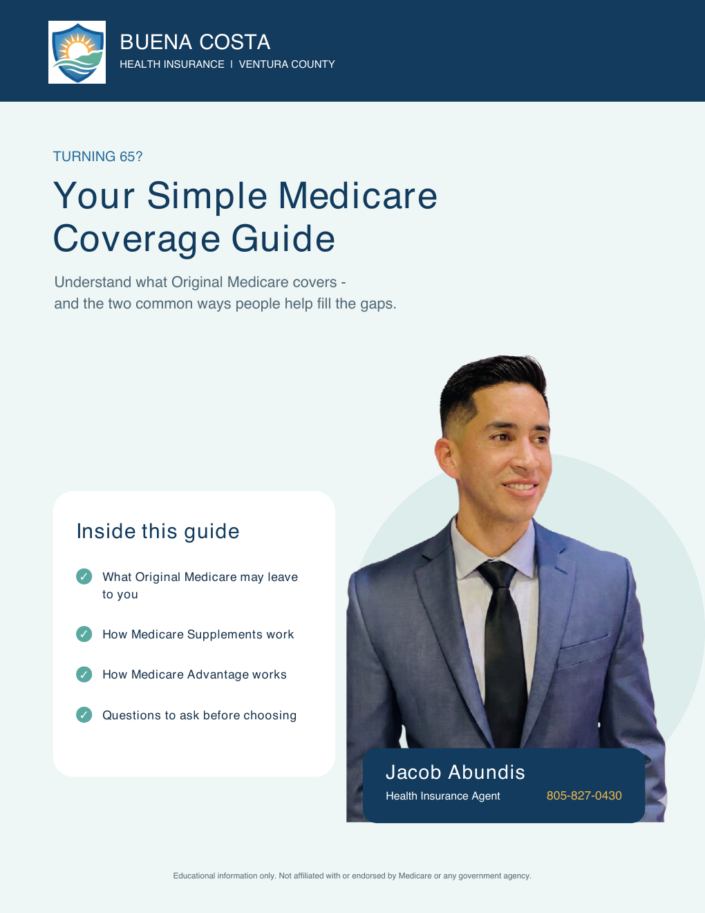 Portada de la guía sencilla sobre Medicare